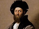 Paris Louvre Painting 1514 Raphael - Portrait of Baldassare Castiglione 